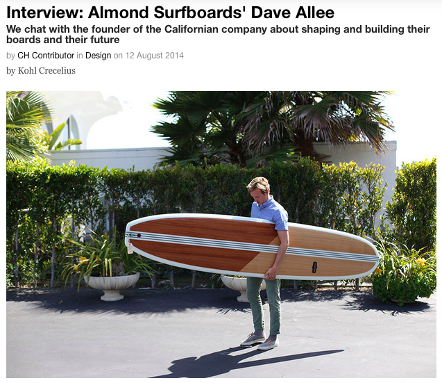 Dave Allee of Almond Surfboards - Cool Hunting